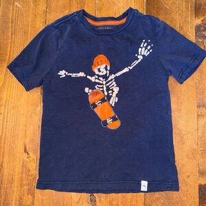 Tommy Bahama Navy and Orange Skeleton Skate Tee